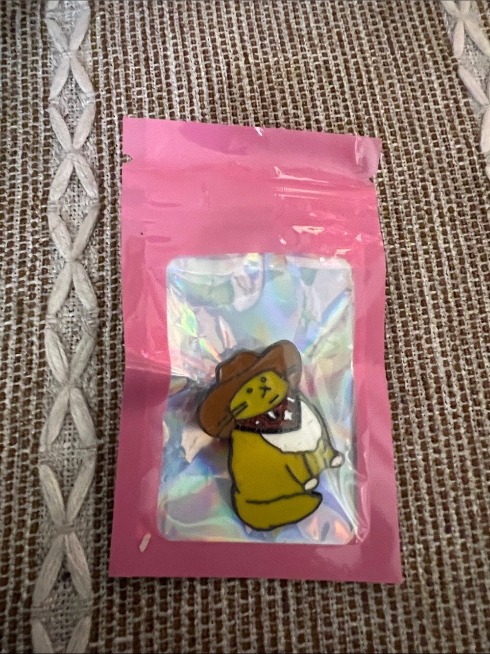 Cowboy cat enamel pin